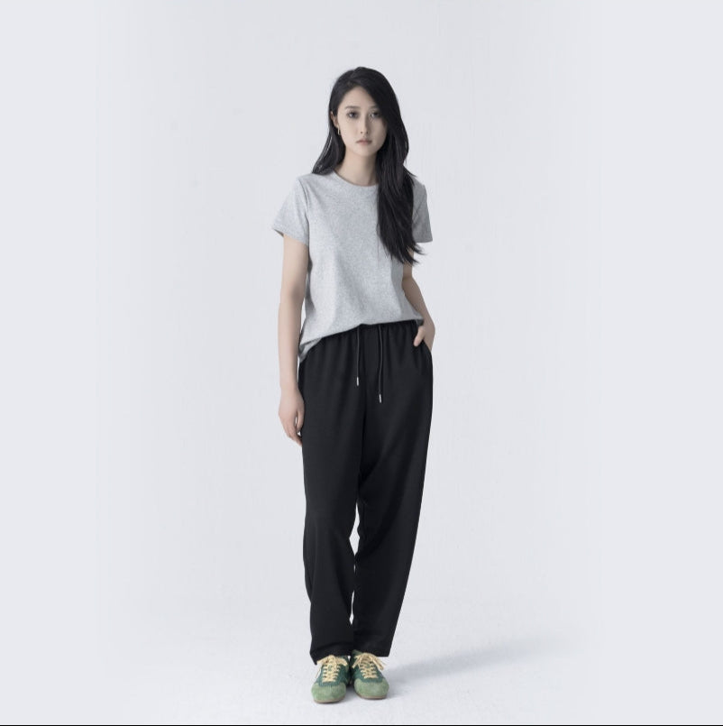 TISUO/ Air layer drawstring casual pants TS840417