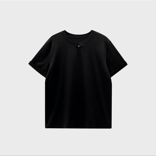 TISUO/ New Chinese style jade button horse cotton T-shirtTS840419
